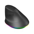 thumbnail image 3 of Ratón Vertical Ergonómico Hugo Retroiluminado RGB Negro, 3 of 10