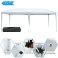 thumbnail image 3 of 10 x 20 ft Canopy, Outdoor Gazebo Portable Shade Tent, Adjustable Sunshade Tent with Carrying Bag for Party Wedding Activity BBQ Beach Car Shelter, B261, 3 of 11