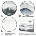 thumbnail image 3 of Designart "Foggy Wonder Of The Mountain Mornings" Landscape Mountains Floater Framed Canvas Prints, 3 of 5