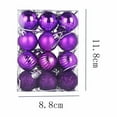 thumbnail image 5 of CuiLiyq Christmas Ball Ornaments, 48 PCS Shatterproof Christmas Hanging Balls Set for Xmas Tree DIY Craft Gifts, for Home Holiday Wedding Party Decorations (Purple), 5 of 5