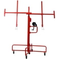 thumbnail image 4 of Drywall Lift Panel 13' Lift Drywall Panel Hoist Jack Lifter Jack Rolling Caster Wheel Sheetrock Drywall Lift Construction Tools,150-lb. Capacity, 4ft. x 16ft. Max. Sheet Size,red, 4 of 9
