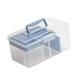 thumbnail image 3 of Caja de almacenamiento grande de PP de 11,4 x 6,3 x 5,7 pulgadas, versátil y portátil, con tapa con cierre para Azul, 3 of 9