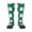 1 Black, variant on Women's Knee High Socks Green Christmas Tree Thermal Soft Knee Long Socks