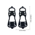 thumbnail image 3 of Ice Cleats For Shoes And Boots, Ice Cleats For Boots 8-Spike TPE Rubber Snow Cleats, Winter Traction Grips for Hiking & Outdoor Safety on Ice and Snow, 2-Pair Set, Black, Size L, 3 of 6