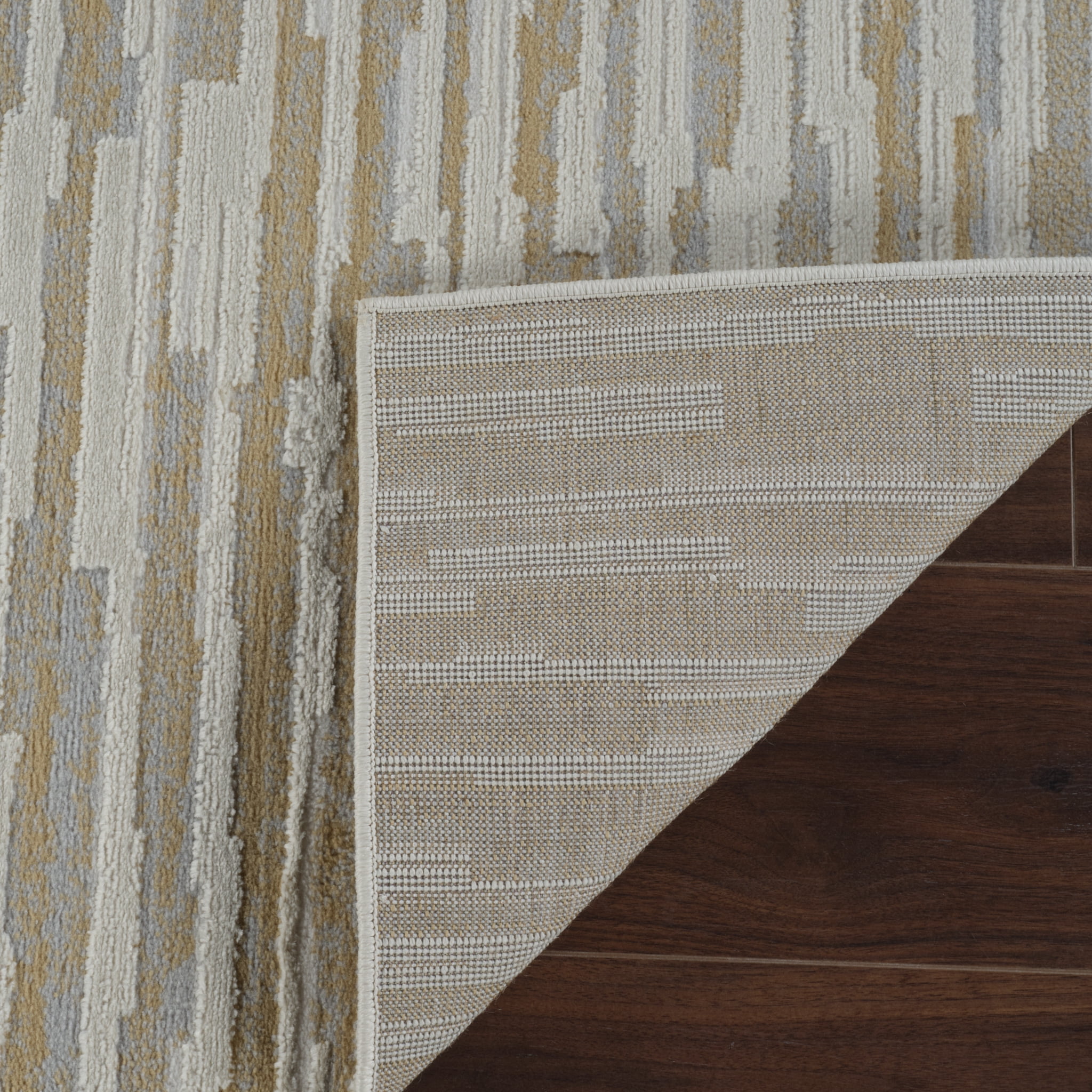 Rug Branch Nomad Abstract Indoor Area Rug, Beige Brown, Modern - Living Room, Bedroom, Dining Room, and Kitchen