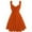 Orange, variant on Women Dresses Fashion Dresses Solid Sling Sleeveless Sexy Fashion Dresses Purple Trendy Skirt Size XL