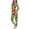 thumbnail image 3 of Conjunto de pijama de dos piezas para mujer, camisón de manga larga con diseño navideño, traje de noche cómodo para niña, ropa de casa para Otoño e Invierno, 3 of 4