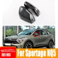 thumbnail image 2 of For Kia Sportage NQ5 2022 2023 2024 2025 Hybrid Car Rearview Mirror Frame Cover Protective Shell Direct Install Trim Accessories Carbon Fiber, 2 of 5