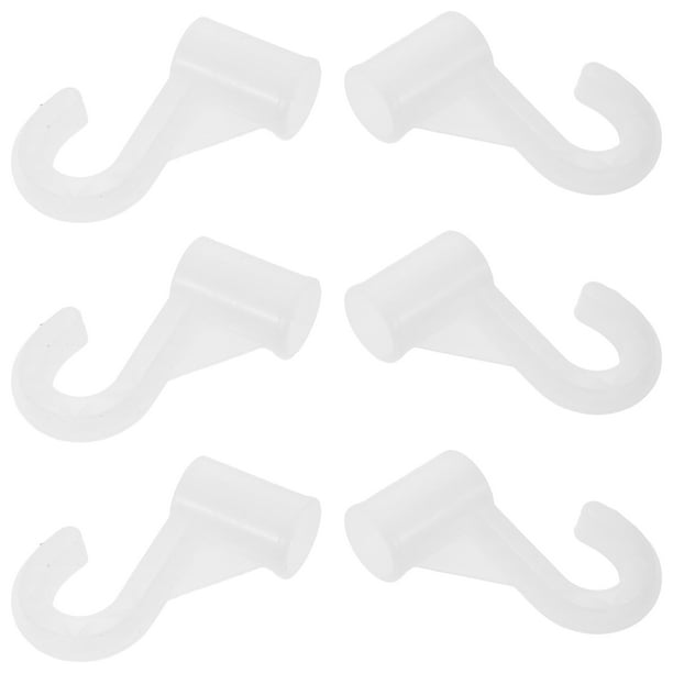 6 soportes para barra de armario: gancho ajustable para colgar ropa, resistente, organizador para armarios de dormitorio.