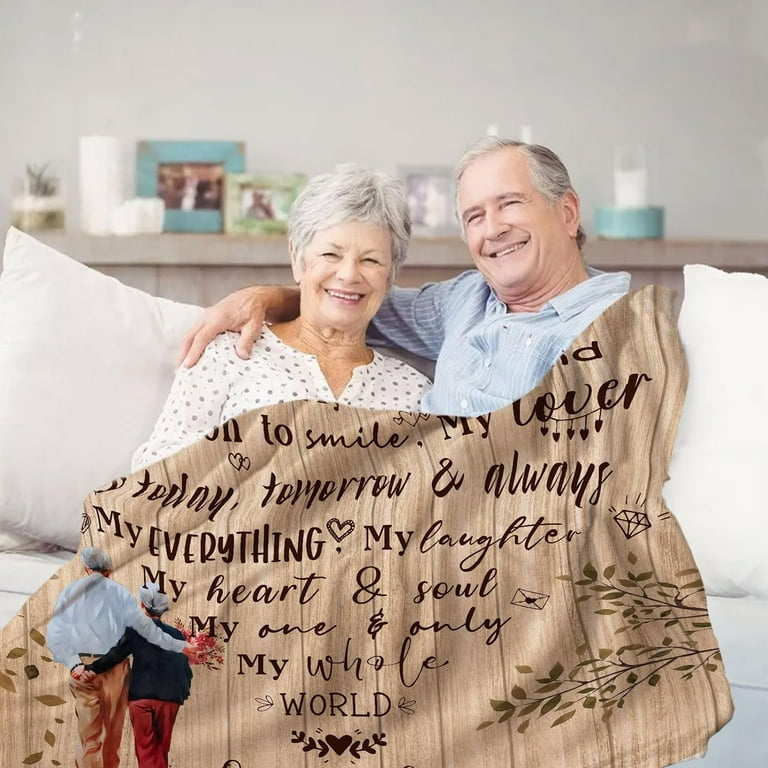 50th Birthday Blanket Gifts for Women 60”X50”, Unique Happy 50th