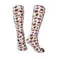 thumbnail image 4 of Vsdgher Halloween Mouth Print Thigh High Socks Extra Long Stretchy Sock Women Over Knee High Opaque Stocking Daily Wear, 4 of 8