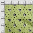 thumbnail image 2 of oneOone Georgette Viscose Pear Green Fabric Bull Craft Projects Decor Fabric Printed By The Yard 42 Inch Wide, 2 of 5