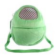 thumbnail image 1 of Bolsa de transporte transpirable para mascotas, para hámster, conejo y hurón, para dormir, color verde, 1 of 7