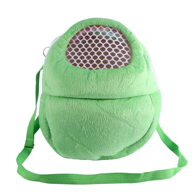 Bolsa de transporte transpirable para mascotas, para hámster, conejo y hurón, para dormir, color verde