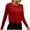 Red [Mix & Save More] [New Arrivals], variant on Women's Casual Fashion Solid Color Sports Yoga Long Sleeveless Round Neck Blouse Top Shirt, Loose Fit Breathable Athletic Wear, Workout Holiday Vacation | CSEONE,Red L