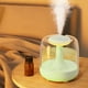 thumbnail image 4 of Humidificador de aromaterapia USB con luz - Difusor de niebla fría silenciosa de gran capacidad de 440ML para coche, oficina, plantas - Blanco/Negro/Verde, 4 of 9