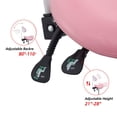 thumbnail image 2 of Silla con ruedas Saddle Stool con respaldo Antlu Pink, 2 of 6