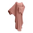 thumbnail image 3 of WILLBEST Robe pour Femmes Robe Longue à Manches Chauve-Souris Grande Taille Couleur Unie Robe Abaya, 3 of 3