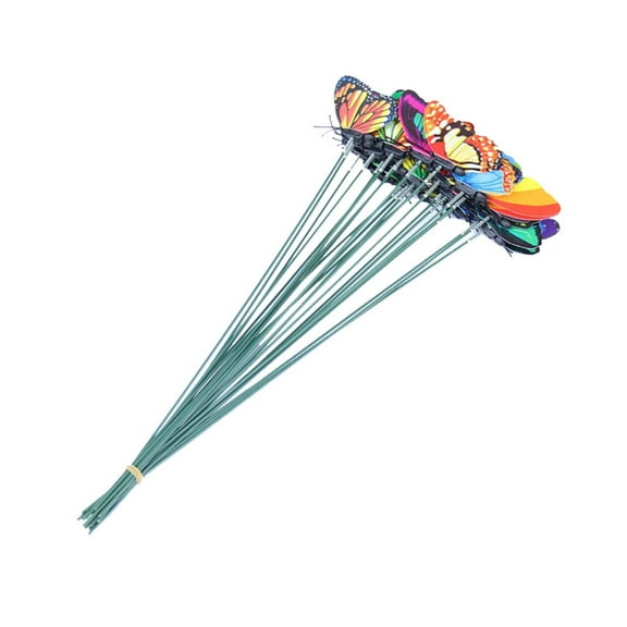 Tahtuvzn Home Decor Clearance! 50pcs Stakes Outdoor Yard Planter Flower Pot Bed Garden Decor Butterfl, Mother's Day Gift