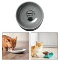 thumbnail image 4 of Tazón de Comida para Gatos Fernando Antivolteo Gris Inclinado, 4 of 8