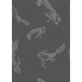 thumbnail image 1 of Ahgly Company Machine Washable Indoor Rectangle Transitional Grey Gray Area Rugs, 2' x 3', 1 of 7