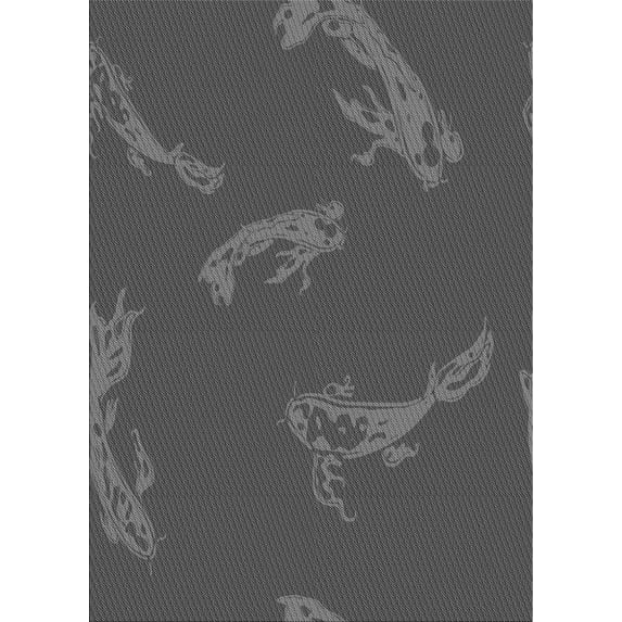 Ahgly Company Machine Washable Indoor Rectangle Transitional Grey Gray Area Rugs, 2' x 3'