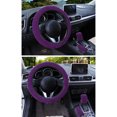 thumbnail image 3 of Tignapoo Cozy Plush Steering Wheel Cover Set for Winter: 3-Piece Fuzzy Wheel, Shift, and Handbrake Covers - Protects Your Car Interior and Keeps Hands Warm in Cold Weather, 3 of 6