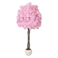 thumbnail image 1 of QinaQin Árbol artificial de cerezo rosa con tronco natural, disponible en 5 o 6 pies, ideal para decoración interior o exterior en hogar y oficina, 1 of 8