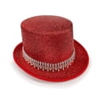 thumbnail image 6 of Straw Cowboy Hats - Cowboy Hat With And Crystal For Party Jazz Celebration Headwear,Red,One Size, 6 of 6