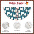 thumbnail image 4 of Daiia Cute Sheep And Hearts Drawing Merry Christmas Tree Skirt , Xmas Large Lace-up Tree Skirt, Santa Snowflakes Rustic Home Decorations New Year Party Farmhouse Decor-48", 4 of 7