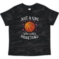 thumbnail image 3 of Inktastic Just a Girl Who Loves Basketball Girls Toddler T-Shirt, 3 of 5