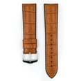 thumbnail image 2 of Hirsch Paul Embossed Leather Watch Strap - Honey - L - 20mm - Silver Buckle, 2 of 9