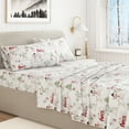 thumbnail image 6 of Great Bay Home 4-Piece 100% Turkish Cotton Flannel Sheet Set, Full, Winter Wonderland, 6 of 6