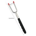 thumbnail image 2 of Coofit Barbecue Fork Stainless Steel Plastic Extendable Roasting Fork Telescoping Fork, 2 of 10