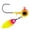 Bubblegum, variant on Northland Fishing Tackle Deep-Vee Jig 1/4oz 2/CD CHAR