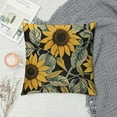 thumbnail image 2 of Chilfamy Black Eyed Susan Flower Satin Throw Pillow Covers Summer Sunflower Decorative Throw Pillow Covers Hidden Zipper Decorative Throw Pillow Covers Decorative Couch Pillow Cover for Sofa, 2 of 5
