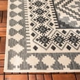 thumbnail image 4 of SAFAVIEH Veranda Magna Geometric Indoor/Outdoor Area Rug, Ivory/Slate, 8' x 8' Square, 4 of 6