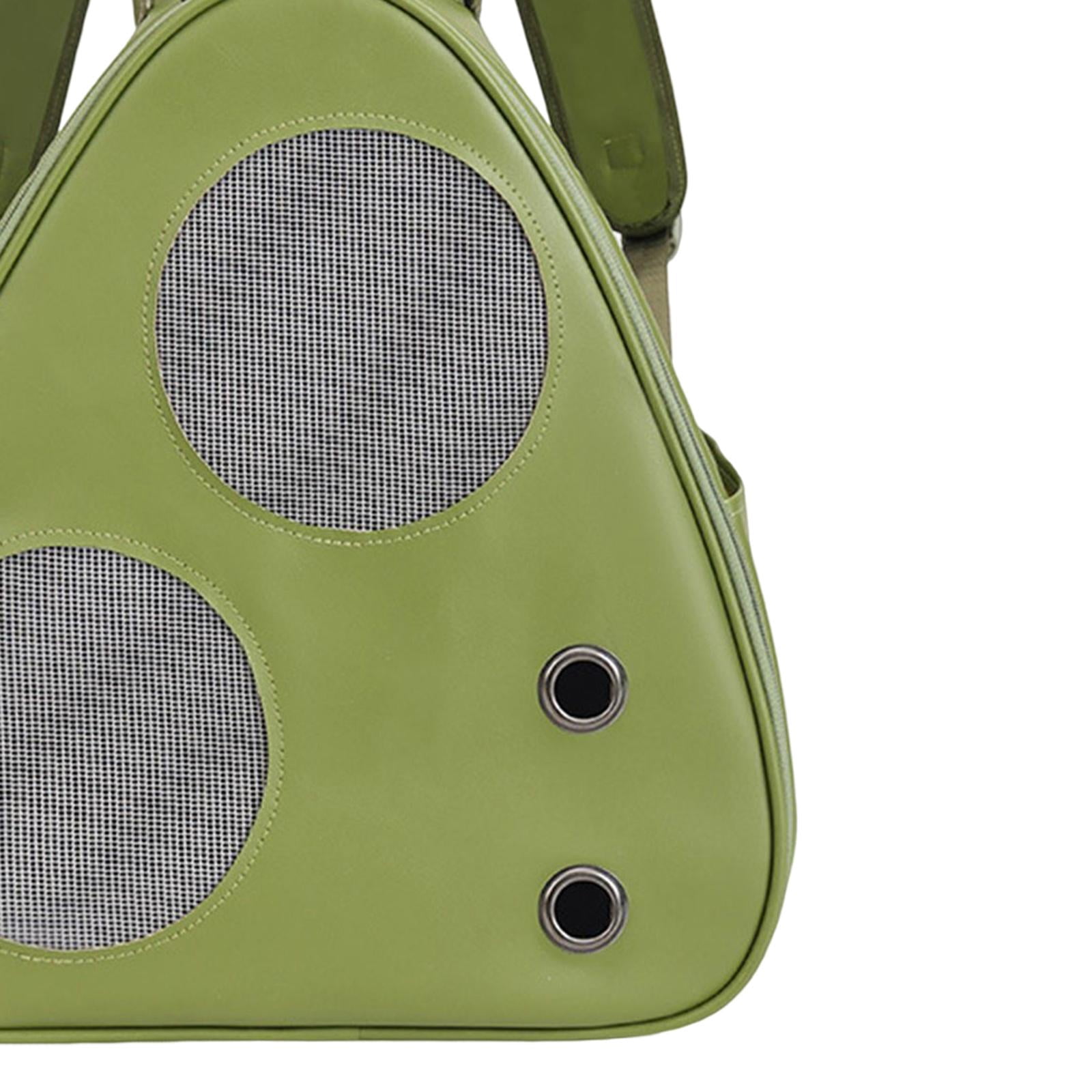 Bvdfgk Cat Carrier Backpack, Ventilated Mesh And Holes, Side Pocket, Small, Medium, Cat Green