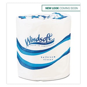 48 Rolls/Carton 2405 2-Ply 500 Sheets/Roll WINDSOFT Embossed Bath Tissue 