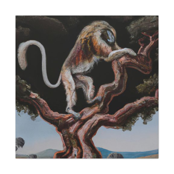 Baboon in Baroque - Canvas
