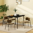 thumbnail image 2 of 47.2" Industrial Drop Leaf Dining Table for 2-4 People - Space Saving Folding Kitchen Table with Metal Frame, Black, 2 of 8