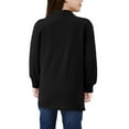 thumbnail image 4 of Yesfashion Girls Cardigan Knit Open Front Long Sleeve Sweaters Casual Outwear with Pockets for 5-14 T Kids, 4 of 5