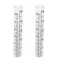 thumbnail image 2 of 2Pcs 12cm Glass Flat-bottomed Rain Gauge Meter Test Tube with Scale, 2 of 8