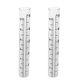 thumbnail image 2 of 2Pcs 12cm Glass Flat-bottomed Rain Gauge Meter Test Tube with Scale, 2 of 5