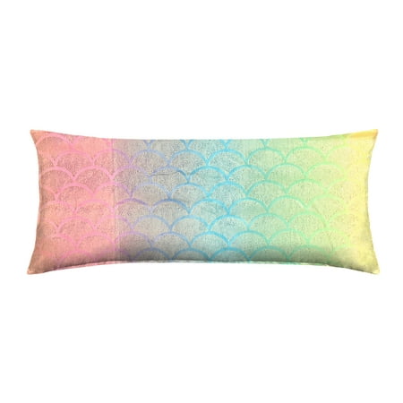 Your Zone Kids Reinvent Pink Ombre Unicorn Body Pillow, 48" x 20"