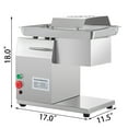 VEVOR Commercial Meat Cutter, 3mm Stainless Steel, 600W, 18x12 Inch