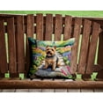 thumbnail image 2 of Norwich Terrier Spring Path Throw Pillow 14 in x 14 in, 2 of 4