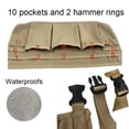 thumbnail image 2 of tamizeot Utility With Pockets Tools. Features Adjustable Waist Belt, Large Capacity, And Breathable Film Automotive And Tasks Khaki 62*23cm, 2 of 6