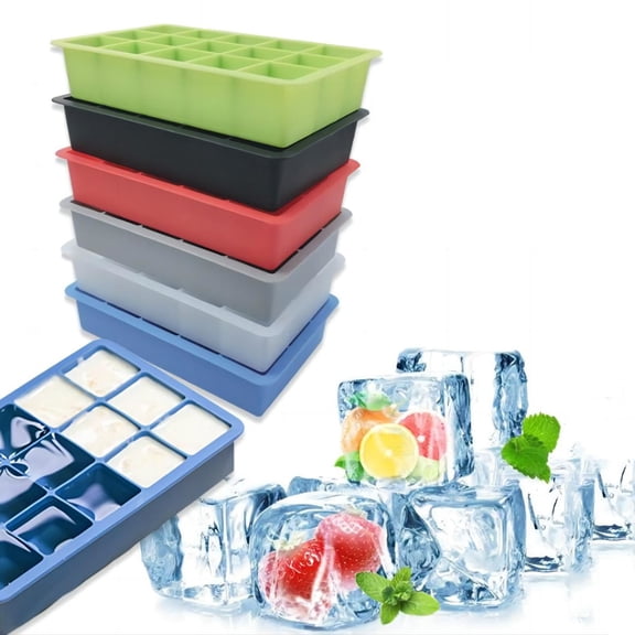 VBODN Ice Cube Trays for Freezer,Ice Trays for Freezer,Silicone Ice Tray
