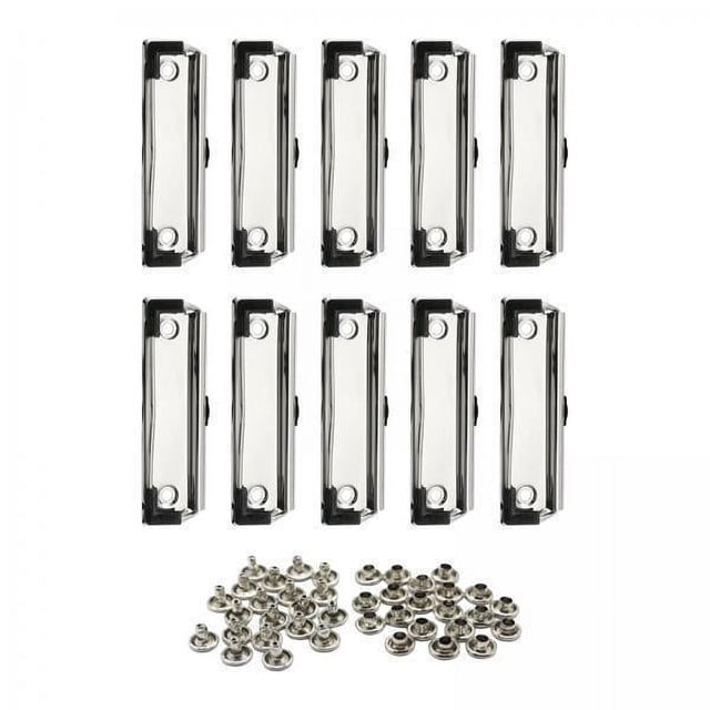 3x 10 Uds Clips para tablero de documentos Clips de portapapeles de Metal Clips de portapapeles de escritorio con resorte para suministros de oficina 3 piezas